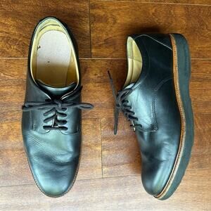 Samuel Hubbard Founder Classic Men’s Oxford Work Shoes, Black Leather, Size 10.5